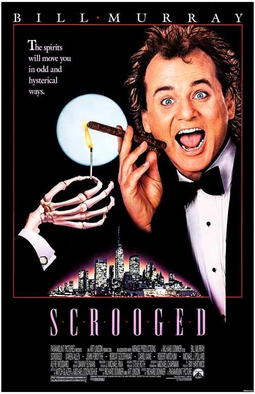 Bill Murray SCROOGED Karen Allen movie poster 11x17