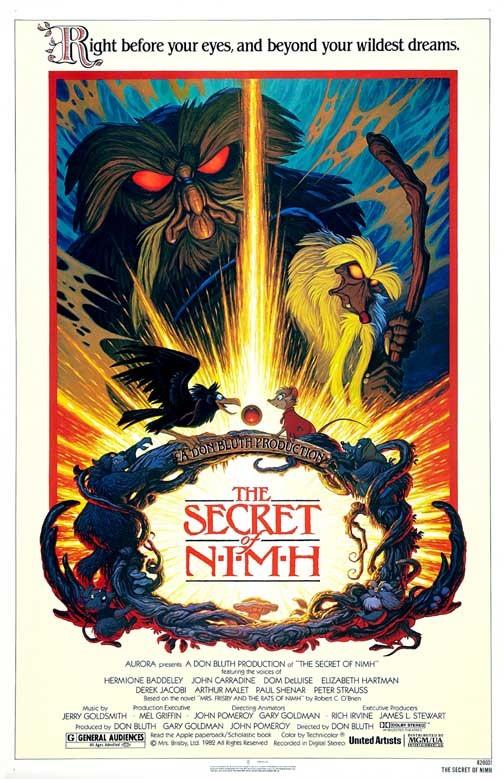 Don Bluth THE SECRET OF NIMH movie poster 11x17