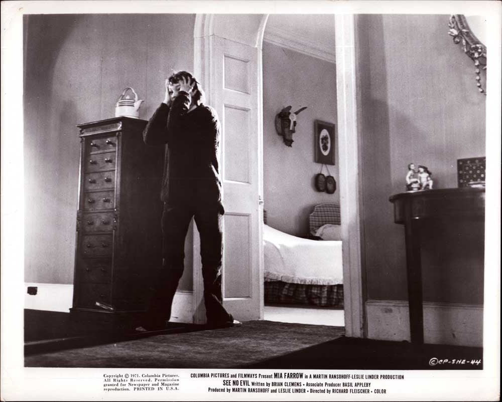 Mia Farrow SEE NO EVIL original 8x10 press photo 1971