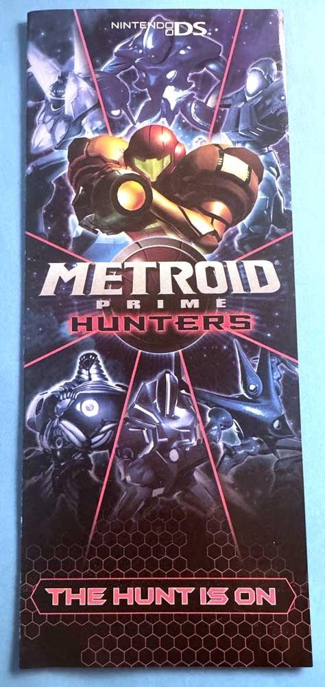 METROID PRIME HUNTERS store sell sheet brochure 2006 NINTENDO DS