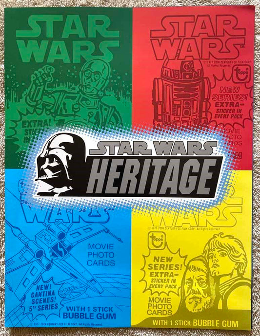 Topps STAR WARS HERITAGE trading cards sell sheet 2004