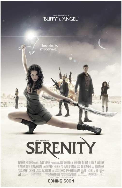 Summer Glau SERENITY Nathan Fillion cast movie poster 11x17 Firefly