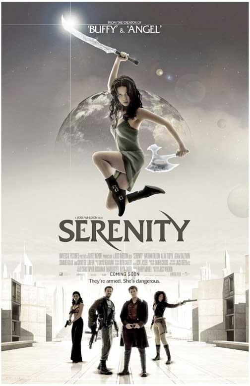 Summer Glau SERENITY Nathan Fillion blades movie poster 11x17 Firefly