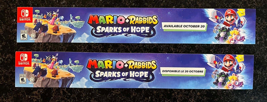 Nintendo Switch MARIO + RABBIDS SPARKS OF HOPE store sign MINT