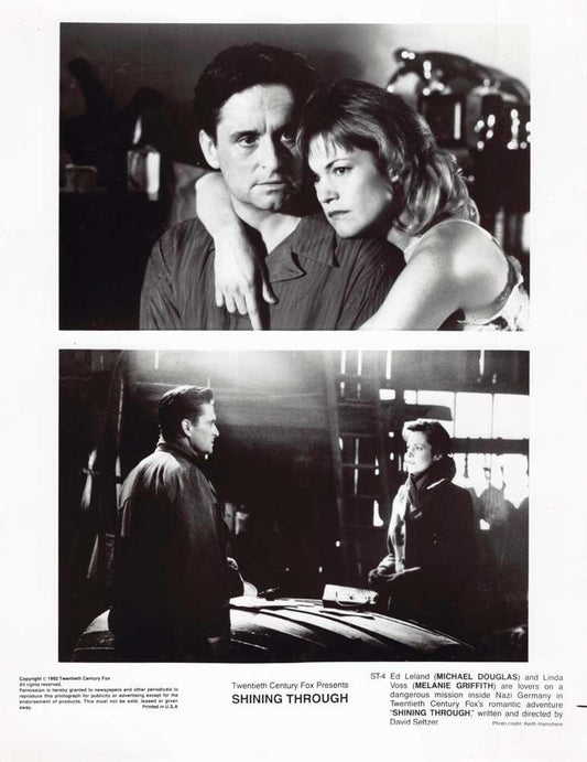 Melanie Griffith SHINING THROUGH John Gielgud original press photos 1992