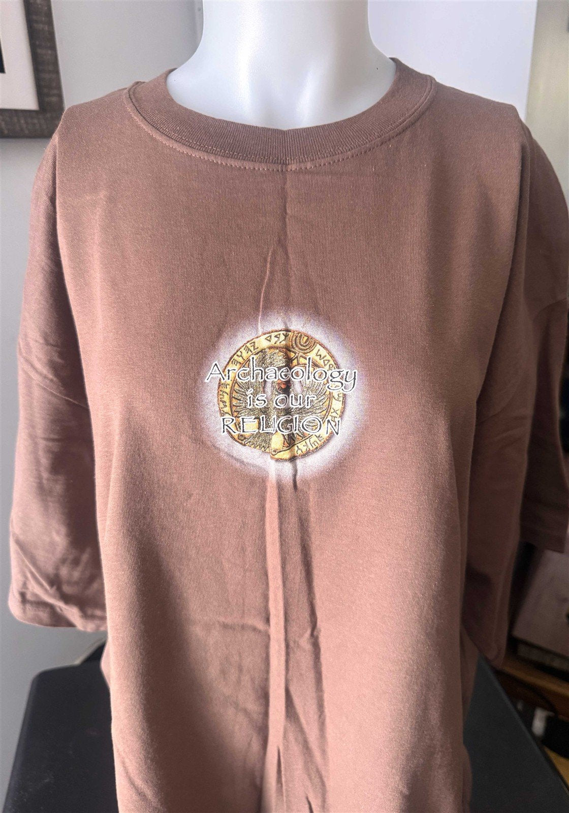 1990's Disney INDIANA JONES "Archaeology is our Religion" vintage tee shirt XL