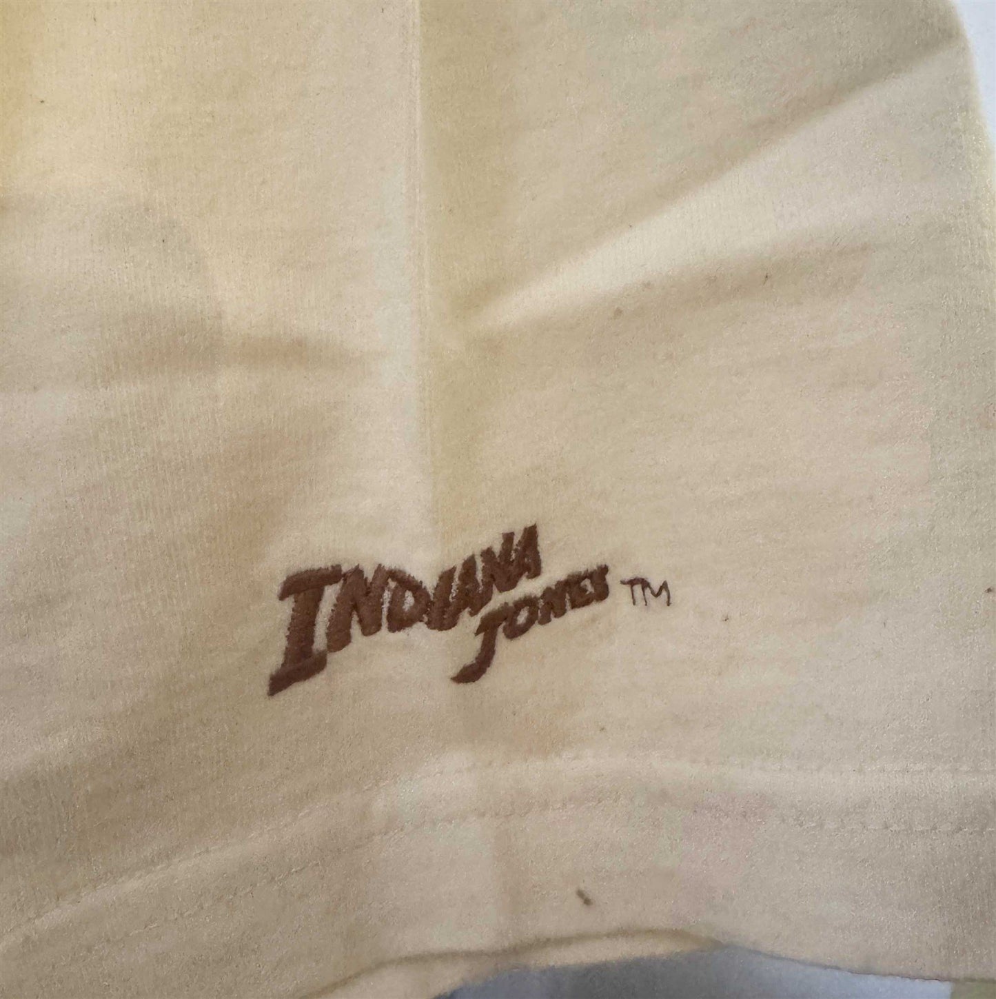 1990's Disney INDIANA JONES embroidered USA tee shirt w/ pocket NEW
