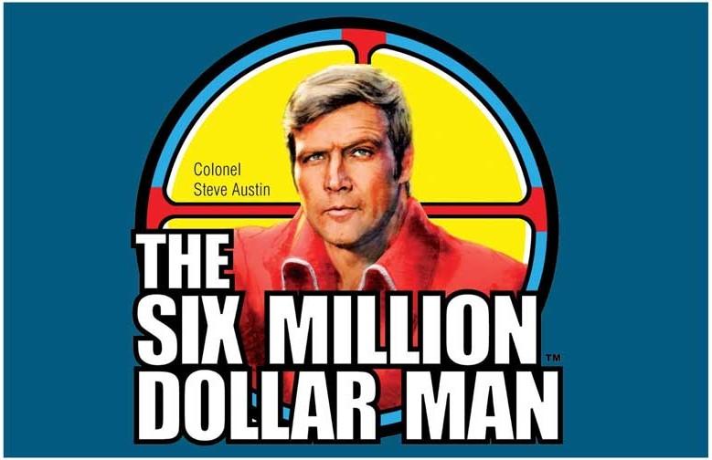 Lee Majors SIX MILLION DOLLAR MAN logo movie poster 17x11