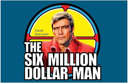 Lee Majors SIX MILLION DOLLAR MAN logo movie poster 17x11