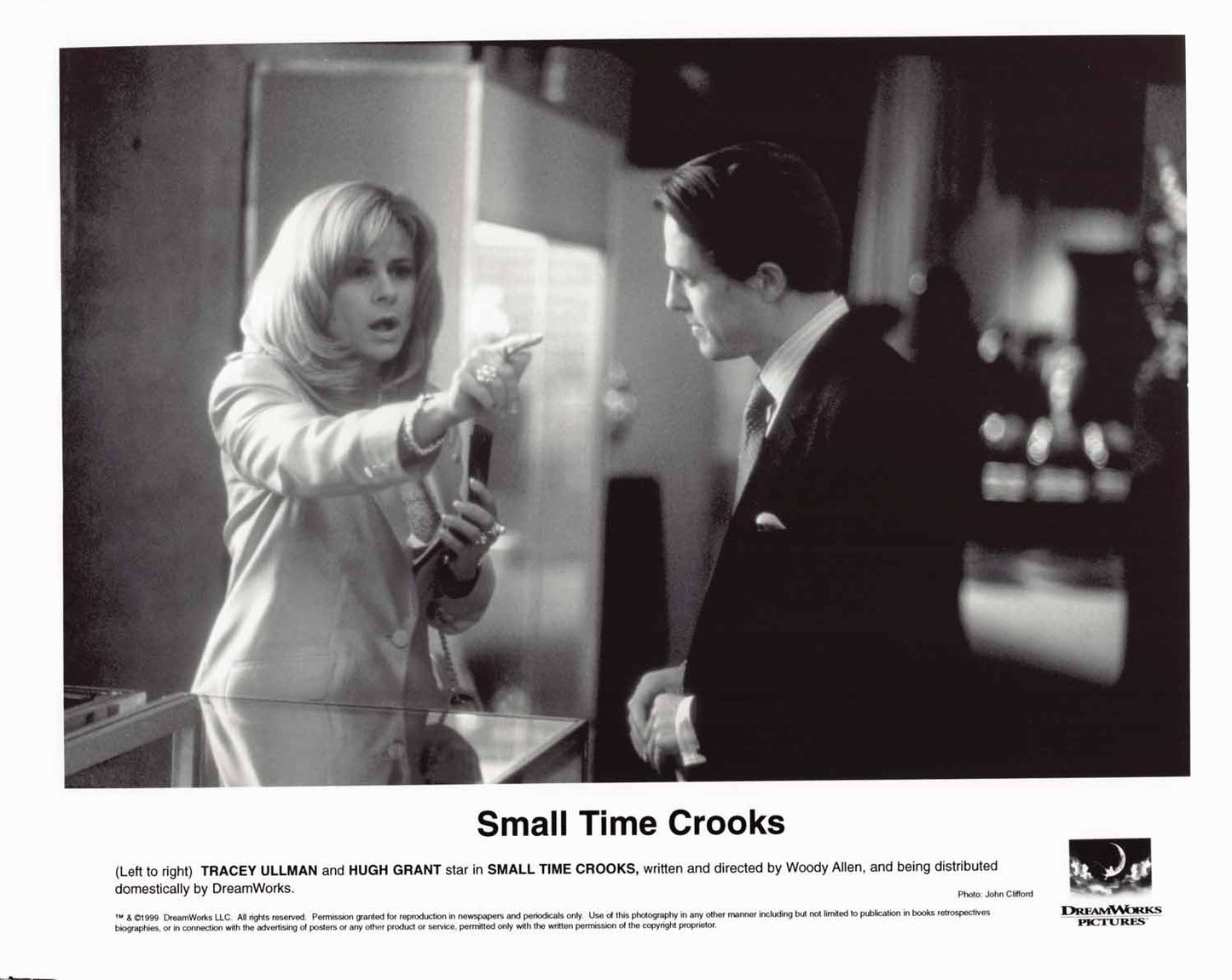 Tracey Ullman SMALL TIME CROOKS Hugh Grant original press photo 1999