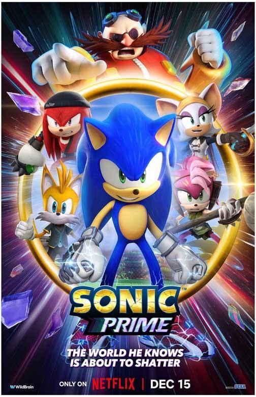 Sonic the Hedgehog SONIC PRIME movie poster 11x17 Netflix