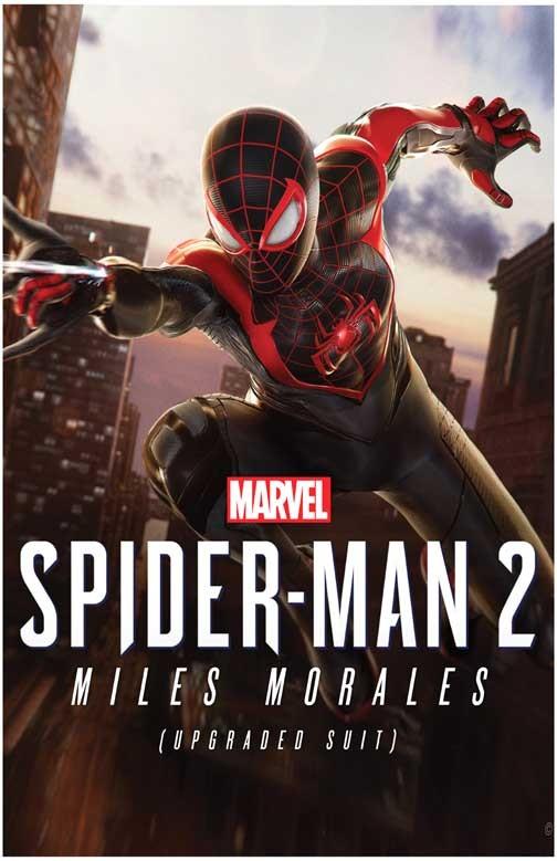 Sony Insomniac SPIDER-MAN 2 Miles Morales video game poster 11x17