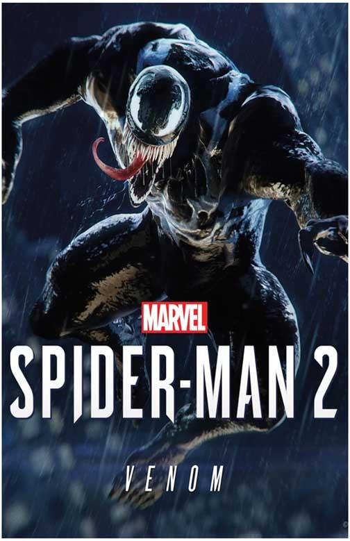 Sony Insomniac SPIDER-MAN 2 Venom video game poster 11x17
