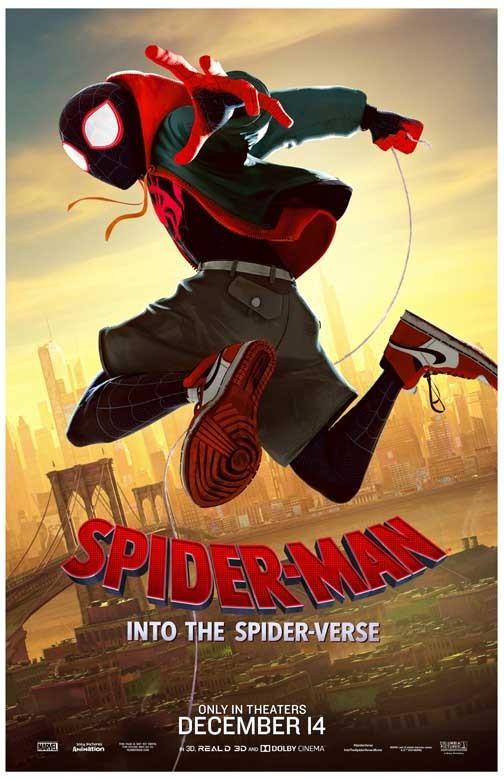 SPIDER-MAN INTO THE SPIDER-VERSE Miles Morales character movie poster 11x17