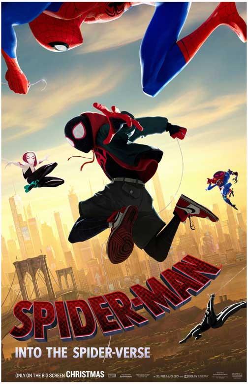 SPIDER-MAN INTO THE SPIDER-VERSE cast advance movie poster 11x17