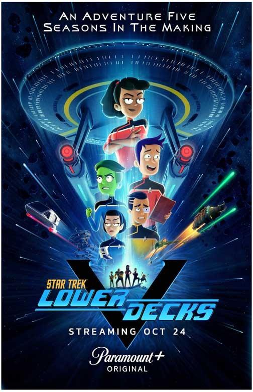 Jack Quaid STAR TREK LOWER DECKS Tawny Newsome movie poster 11x17 S5