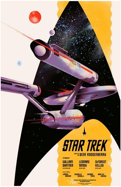 William Shatner STAR TREK THE ORIGINAL SERIES Leonard Nimoy movie poster 11x17