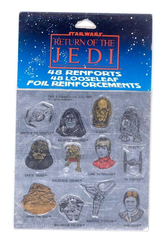 1983 Star Wars RETURN OF THE JEDI Looseleaf Foil Reinforcements SEALED