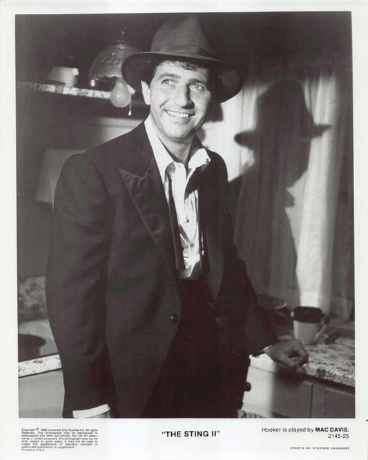Mac Davis STING 2 original 10x8 press photo 1983