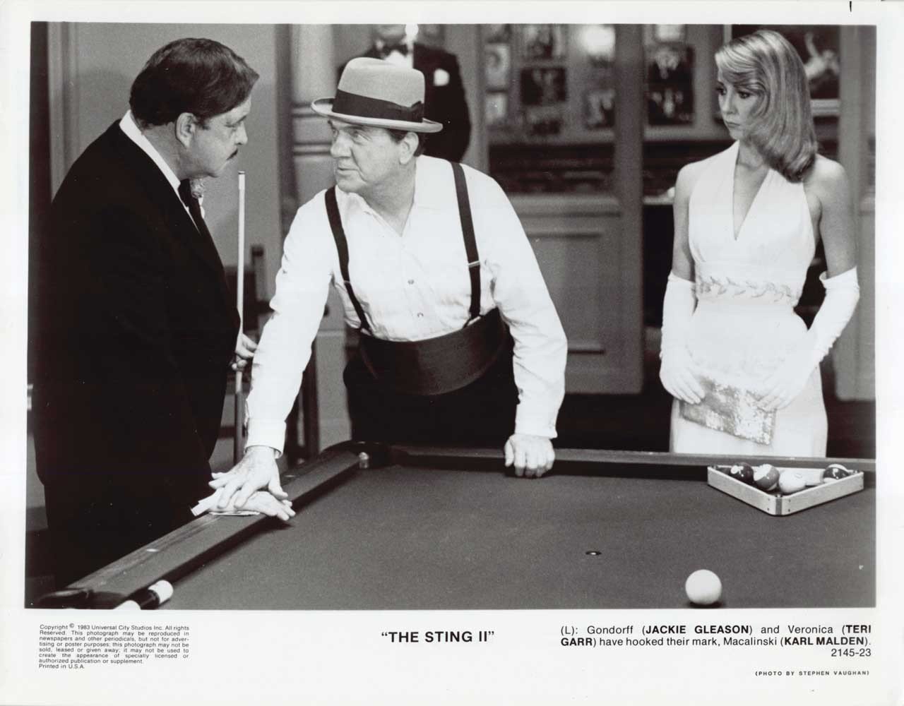 Jackie Gleason STING 2 Teri Garr Karl Malden original 8x10 press photo 1983
