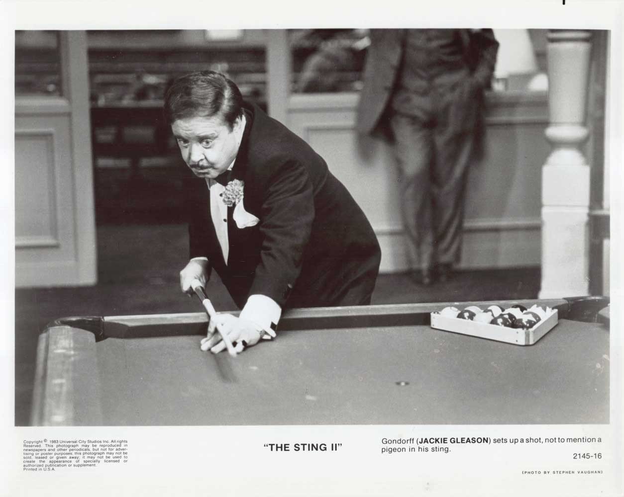 Jackie Gleason STING 2 original 10x8 press photo 1983
