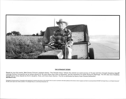 Richard Farnsworth THE STRAIGHT STORY original 10x8 press photo 1999