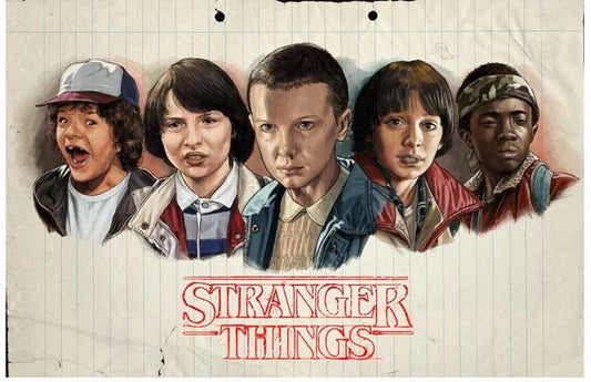 Millie Bobby Brown STRANGER THINGS cast movie poster 17x11
