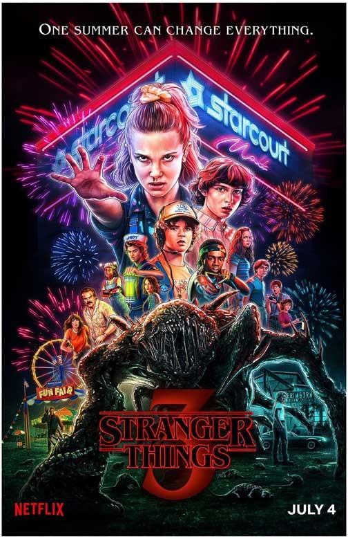 Millie Bobby Brown STRANGER THINGS cast movie poster 11x17 S3