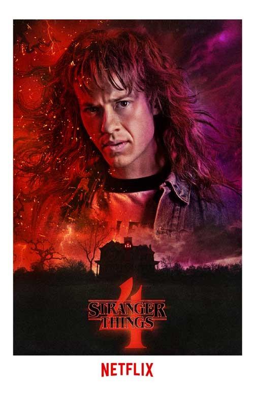 Joseph Quinn STRANGER THINGS Eddie character movie poster 11x17 S4