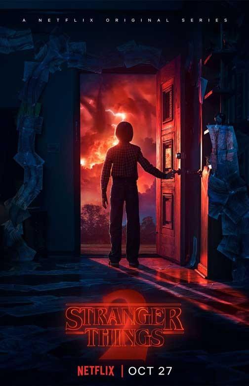 Millie Bobby Brown STRANGER THINGS doorway movie poster 11x17 S2