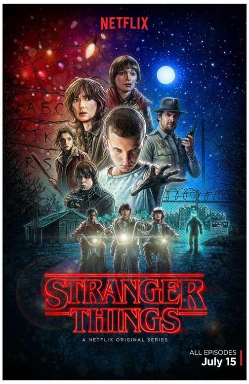 Millie Bobby Brown STRANGER THINGS cast movie poster 11x17 S1