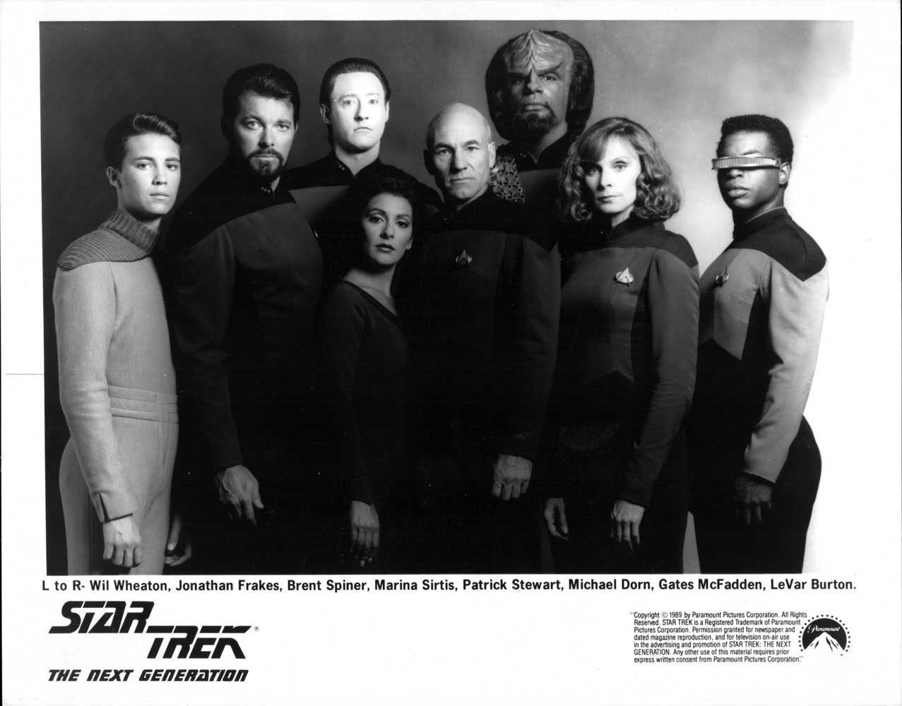 Patrick Stewart STAR TREK THE NEXT GENERATION original 10x8 press photo
