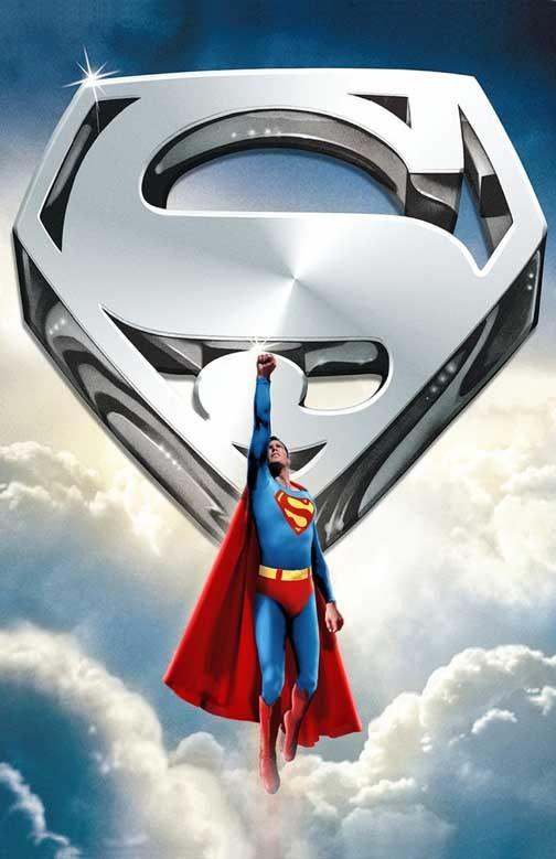 Christopher Reeve SUPERMAN logo movie poster 11x17