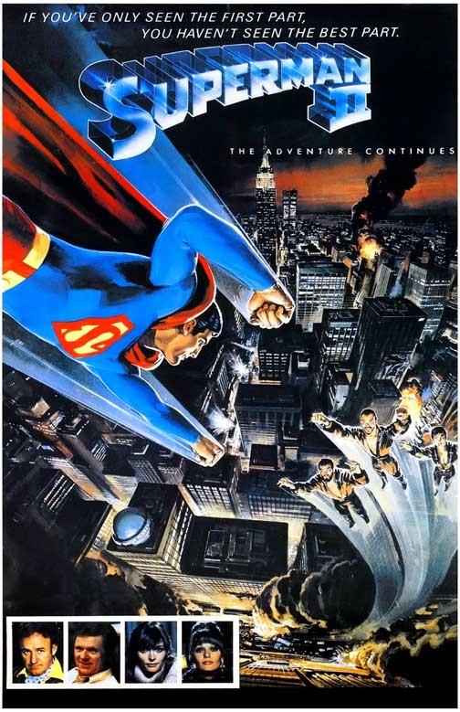 Christopher Reeve SUPERMAN 2 Margot Kidder UK movie poster 11x17