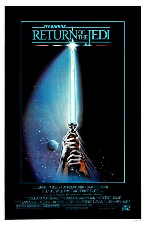 Mark Hamill STAR WARS RETURN OF THE JEDI Fisher 'Style A' movie poster 11x17