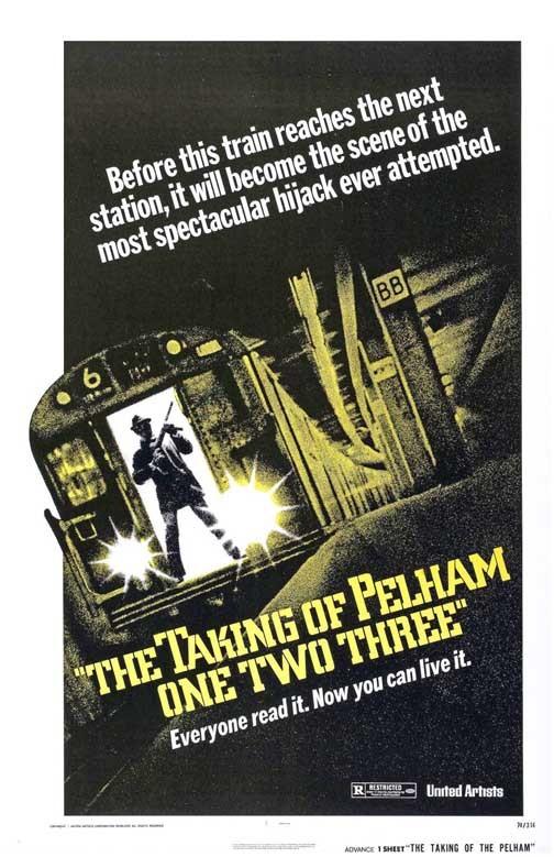 Walter Matthau TAKING OF PELHAM ONE TWO THREE Robert Shaw movie poster 11x17