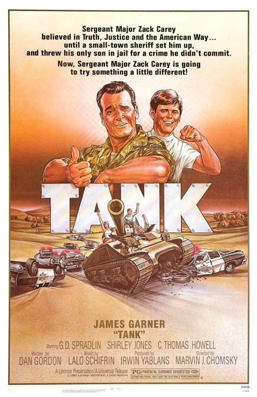 James Garner TANK C. Thomas Howell movie poster 11x17