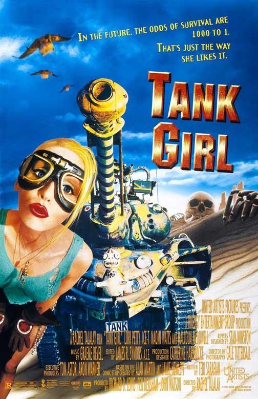 Lori Petty TANK GIRL Naomi Watts Malcolm McDowell movie poster 11x17