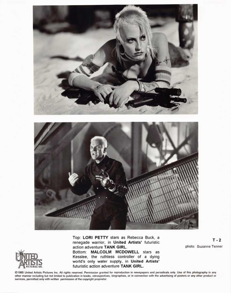 Lori Petty TANK GIRL Malcolm McDowell original 8x10 press photo 1994