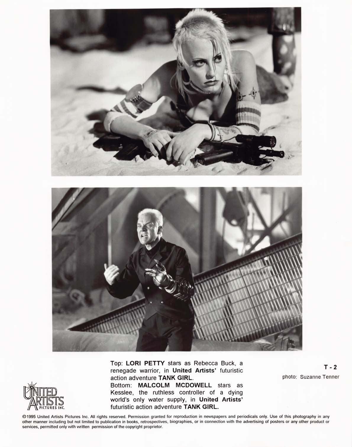 Lori Petty TANK GIRL Malcolm McDowell Naomi Watts Ice-T 8x10 press photos 1994