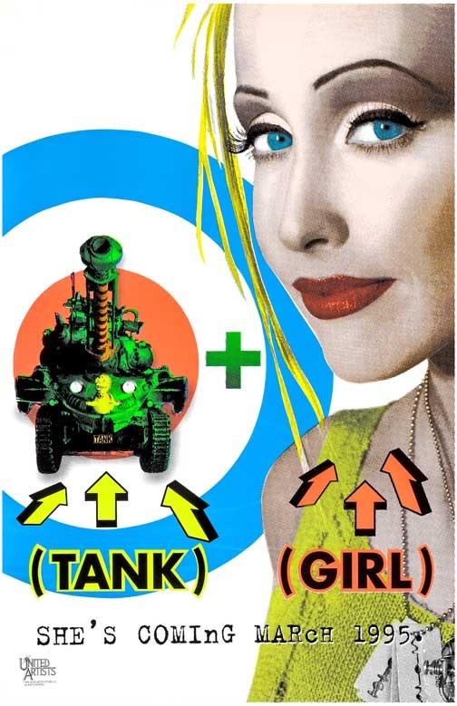 Lori Petty TANK GIRL advance movie poster 11x17