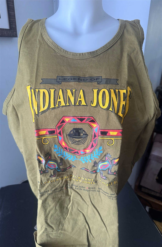 1990's INDIANA JONES "If Adventure Has A Name..." vintage USA tank top XL