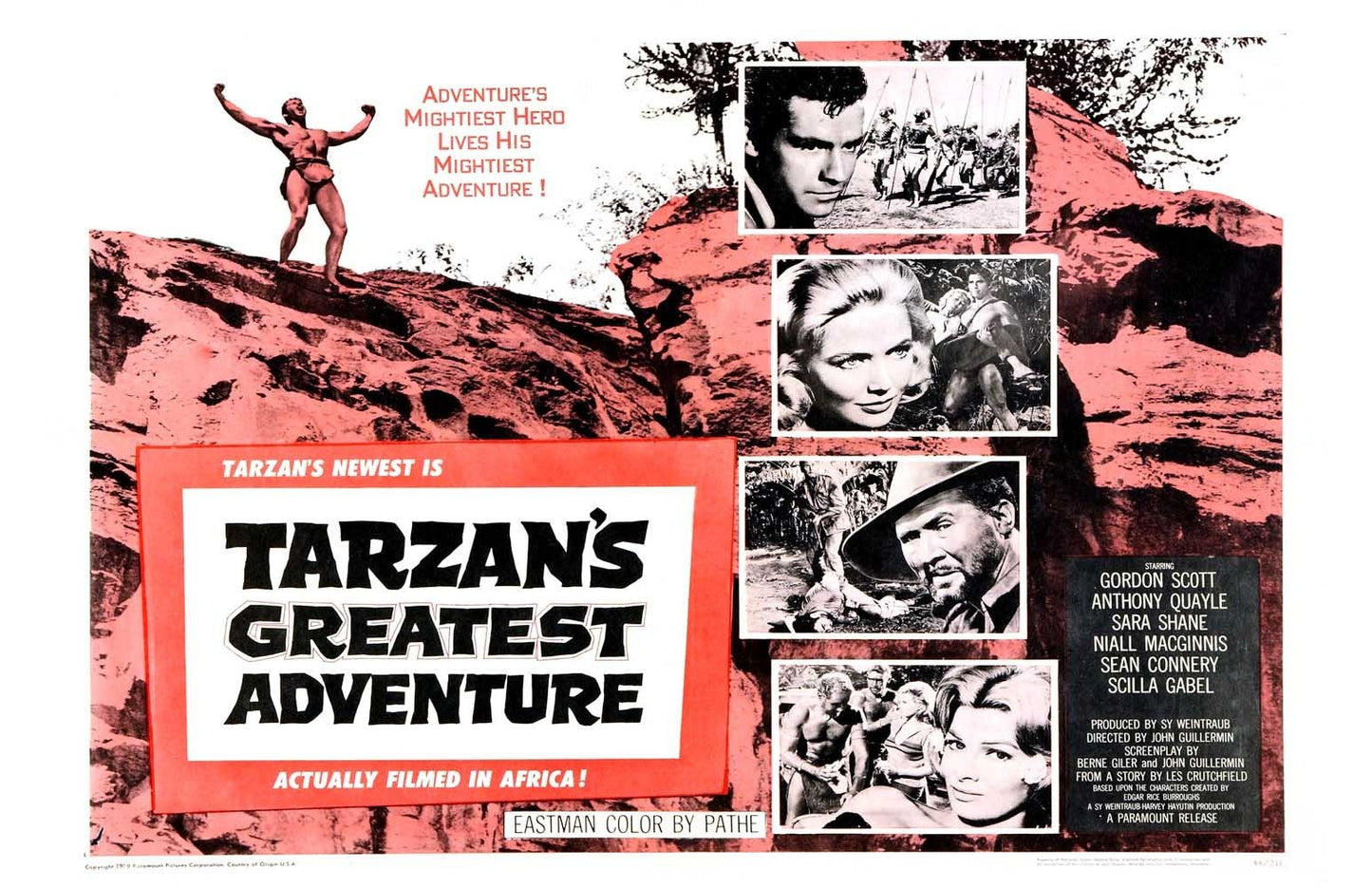 Gordon Scott TARZAN'S GREATEST ADVENTURE photo movie poster 17x11