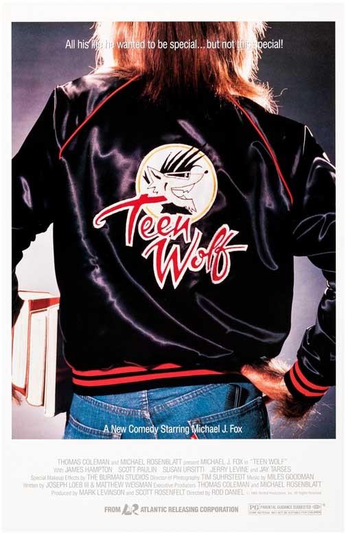 Michael J Fox TEEN WOLF advance movie poster 11x17