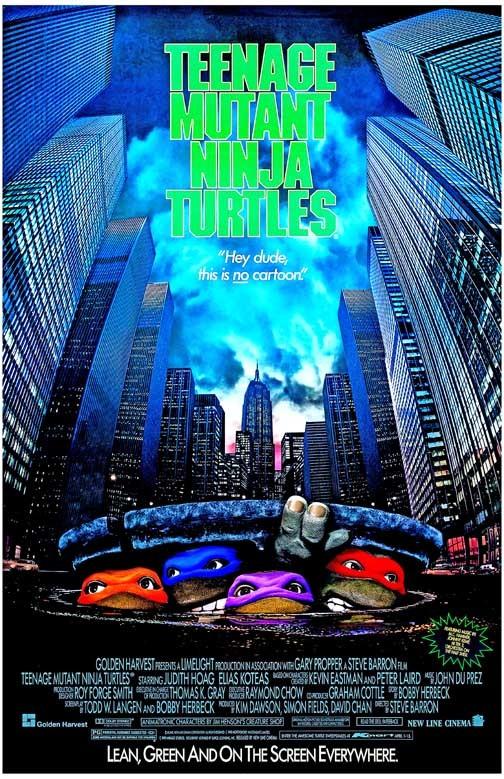 Elias Koteas TEENAGE MUTANT NINJA TURTLES Judith Hoag movie poster 11x17