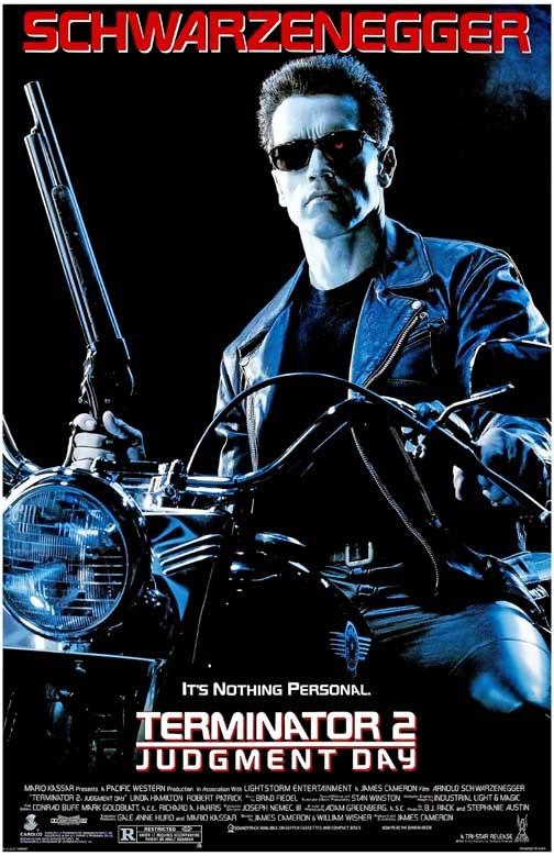 Linda Hamilton TERMINATOR 2 JUDGMENT DAY Arnold Schwarzenegger poster 11x17