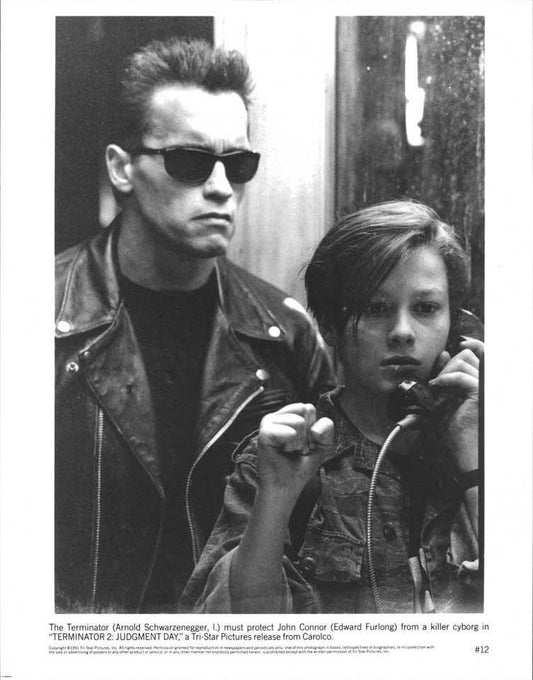 Schwarzenegger TERMINATOR 2 JUDGMENT DAY Furlong original 8x10 press photo 1991