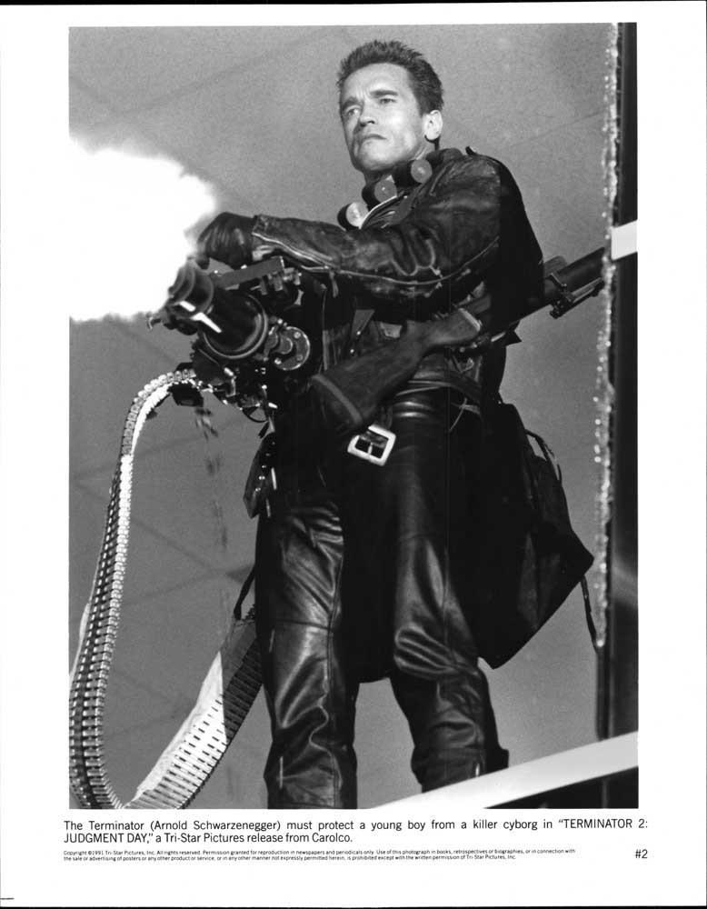 Arnold Schwarzenegger TERMINATOR 2 JUDGMENT DAY original 8x10 press photo 1991