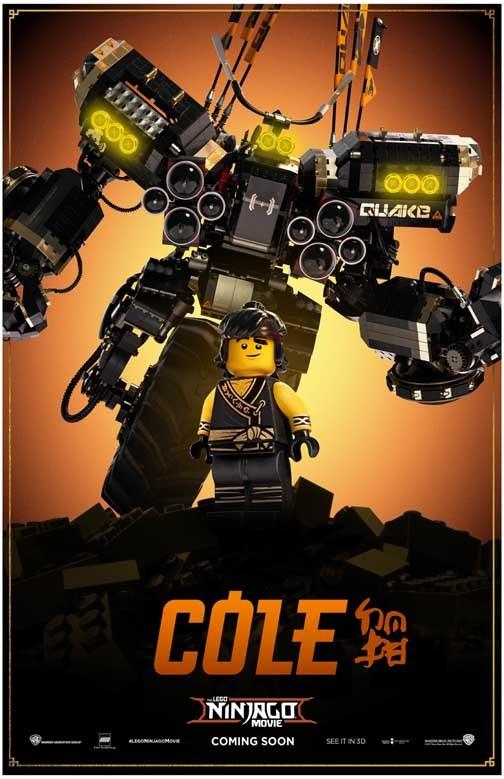 LEGO NINJAGO MOVIE Cole character movie poster 11x17