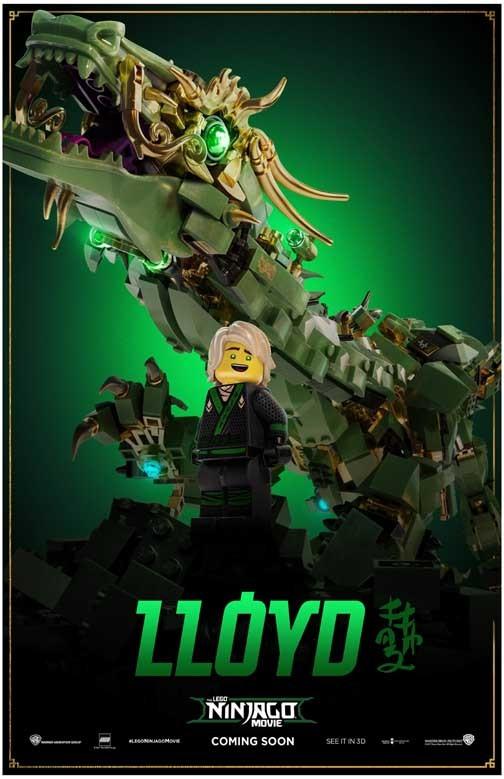 LEGO NINJAGO MOVIE Lloyd character movie poster 11x17 – Hollywood